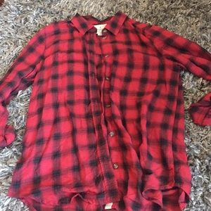 Boyfriend Fit plaid shirt